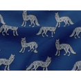 thumbnail image 4 of oneOone Viscose Jersey Fabric Fox Block Printed Craft Fabric BTY 60 Inch Wide, 4 of 5