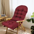 thumbnail image 2 of jinwen High Back Patio Chair Cushion Indoor Outdoor High Back Rocking Chair Cushion Red, 2 of 7