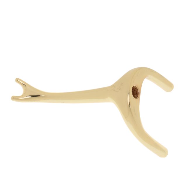 Repose-poignée en Métal Head pour Snooker / Piscine, Accessoire de Billard Plaqué or Conçu pour les Ponts cue. Doté d'Une construction en Métal durable avec un Diamètre de Trou d'Environ 1,1 cm, Mesurant 16,5 x 6 cm. Convient aux Ponts de Billard et aux Ponts cue de Snooker, Idéal pour Atteindre des Tirs Longue Distance dans les pubs, les clubs Ou les Espaces Domestiques.
