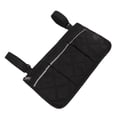 thumbnail image 4 of Sacoche pour Fauteuil Roulant, Sac Latéral pour Fauteuil Roulant de Conception Multi Poche Fiable de Grande Capacité pour Chaises Mobiles Noir, Rouge, 4 of 8