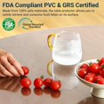 thumbnail image 2 of Clear Table Cover Protector Rectangle x .mm Transparent Plastic Table Protector Scratch Clear Desk Mat for Office Desktop Dresser Dining Table FDA Compliant, 2 of 9
