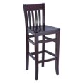 thumbnail image 1 of Beechwood Mountain Jacob 30" Slat Back Bar Stool in Dark Mahogany, 1 of 1