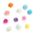 thumbnail image 5 of GUOOL Lot de 100 Roses Artificielles Bricolage Mariage Bouquets de la Saint-Valentin Serre-Tête Coloré, 5 of 5