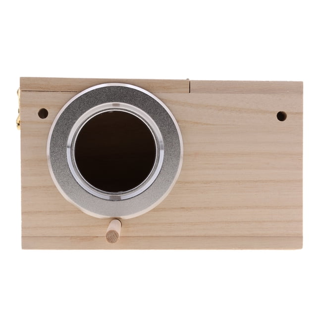 Budgie Nest Box Breeding Boxes Aviary Bird Nesting with Stick S 12x12x19.5cm
