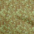 thumbnail image 1 of oneOone Viscose Jersey Yellow Fabric Abstract Floral Sewing Craft Projects Fabric Prints By Yard 60 Inch Wide, 1 of 4