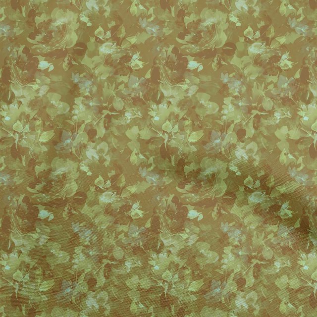 oneOone Viscose Jersey Yellow Fabric Abstract Floral Sewing Craft Projects Fabric Prints By Yard 60 Inch Wide