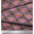 thumbnail image 2 of Soimoi Georgette Viscose Fabric Balloon & Hedgehog Kids Decor Fabric Printed Yard 42 Inch Wide, 2 of 3