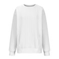 thumbnail image 4 of MeetoTime Women's Crewneck Sweatshirts Fall Long Sleeve Oversized Pullover Sweatshirts with Pockets, 4 of 5