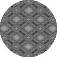 thumbnail image 1 of Ahgly Tapis d'Intérieur Lavable en Machine Carré Transitionnel Gris Canon, 3 Pieds Carré, 1 of 7