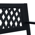 thumbnail image 5 of vidaXL Banc de Jardin 125 cm Acier Noir, 5 of 5
