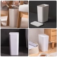 thumbnail image 3 of Milisten Small Trash Can with Lid Bathroom Kitchen Waste Basket Office Plastic Trash Can, 3 of 6
