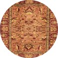thumbnail image 1 of Ahgly Company Tapis d'Intérieur Ronds Abstraits Orange Tapis de Zone Abstraits, 3 Pieds Rond, 1 of 6