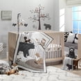thumbnail image 5 of Lambs & Ivy Couverture pour Bébé en Molleton Gris Forêt Boisée Ours pour Chambre de Bébé, 5 of 5