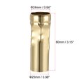 thumbnail image 2 of Unique Bargains Candle Shape Covers Sleeves Iron Candelabra Base Pale Gold 6 Count, 2 of 6