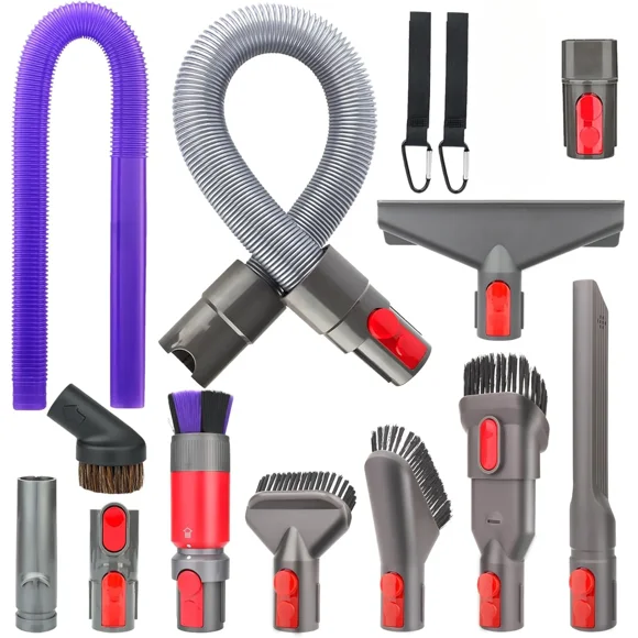 Attachment Kits for Dy*son Vacuum Cleaner,Hose,Crevice Tool,Dryer Lint Vac Attachment for Dy*son V15 V15s V11 V8 V9 V7 V10 V12 Detect Cyclone Absolute Cordless Handheld Vacuum Cleaner