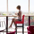 thumbnail image 3 of PiccoCasa Stretch Spandex Bar Stool Cover for Short Back Chair Red 1, 3 of 8