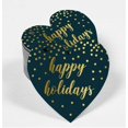 thumbnail image 2 of Inkdotpot 50 Pack Real Gold Foil Paper Tag Happy Holiday Favor Hang Tag, 2 of 6