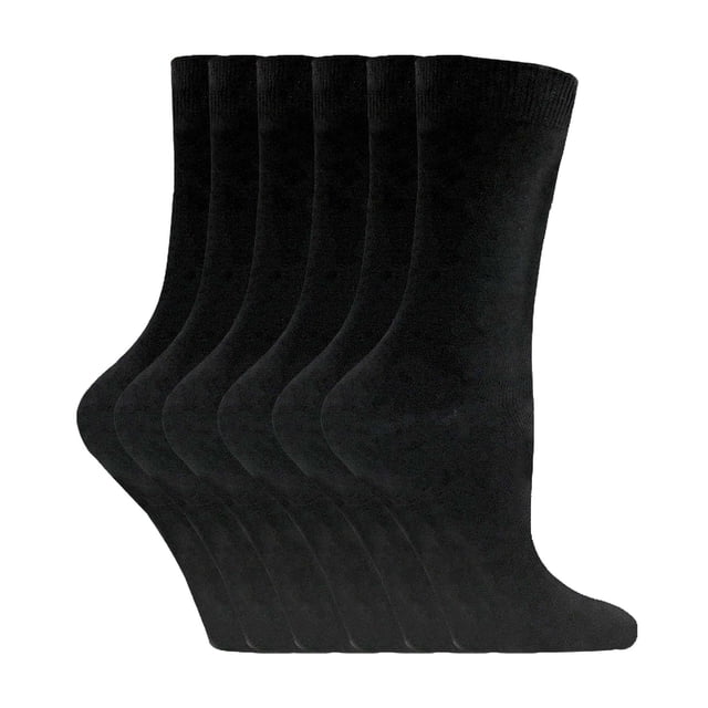 Sock Snob - 6 Paires de Chaussettes Cheville pour Femmes, Couleur Unie, Riche en Coton
