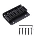 thumbnail image 3 of Guitar Bridge, Top Loading Design Strong Durable Guitar Tailpiece Adjustable Practical  For Electric Guitar Black For M00878, 3 of 8