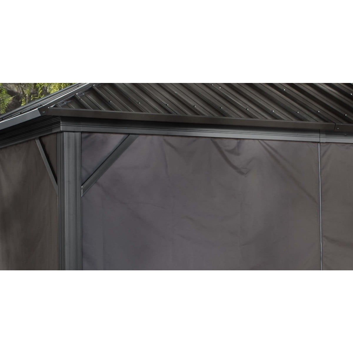Sojag, rideaux bruns pour abri soleil Genova, 10 pi x 10 pi, polyester
