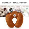 thumbnail image 3 of relayinert Portable U-Shaped Pillows Compact Comfort For Adventures Thoughtful Gift bear 26*30cm 1Set, 3 of 6
