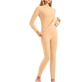 thumbnail image 1 of yoeyez sous-Vêtements Thermiques pour Femmes, Couche de Base Col Rond Manches Longues Thermiques Ensemble de Pyjama Doublé en Molleton Haut Bas pour Temps Froid Hiver Ou Printemps Beige,3TG, 1 of 7