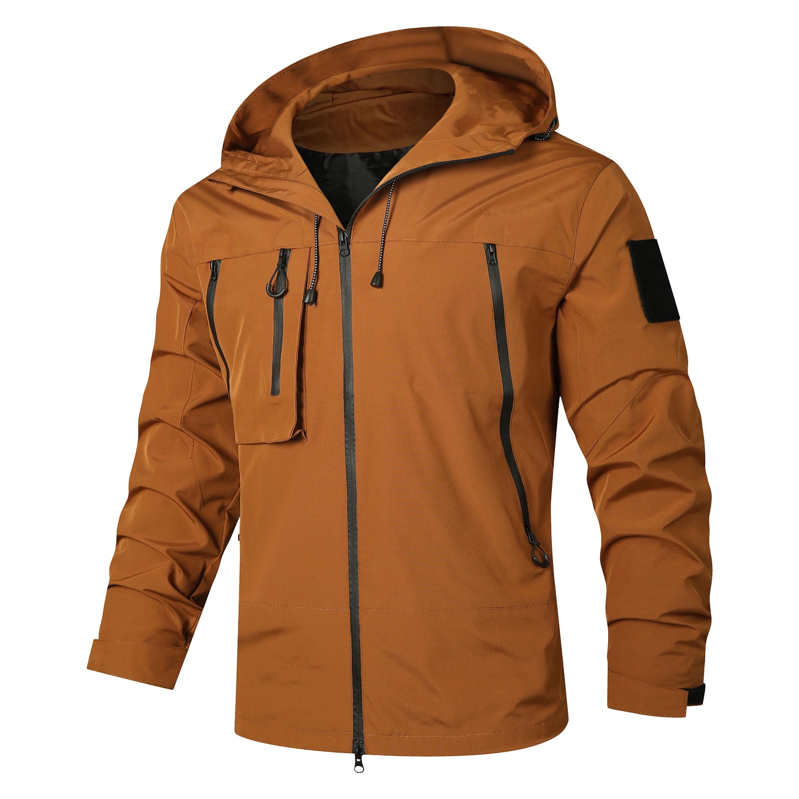 RKSTN Jackets for Men Fall Fashion Spring And Charge Coat Thin Outdoor Mountaineering And Riding Windproof Work Coat Mens Coats