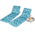 thumbnail image 1 of Patiojoy 2 Pack Beach Chairs Set with Side Table Folding Backpack Beach Chairs with 5 Adjustable Position Zipper Pocket, 1 of 10