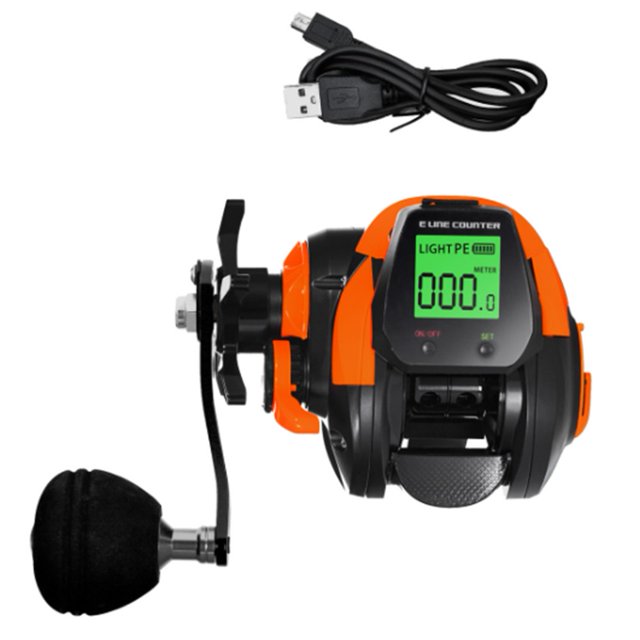Alarme de Morsure de Poisson 7.2:1 Digital Baitcasting Moulinet Comptage Profondeur Position