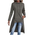 thumbnail image 2 of Jusqu'à 50 % de Réduction tumgatte Hauts pour Femmes Sweat à Capuche à Manches Longues Design Mode Solide Sweat à Capuche pour Femmes avec Poche Pull d'Automne Vêtements d'Automne Mode pour Femmes, 2 of 8