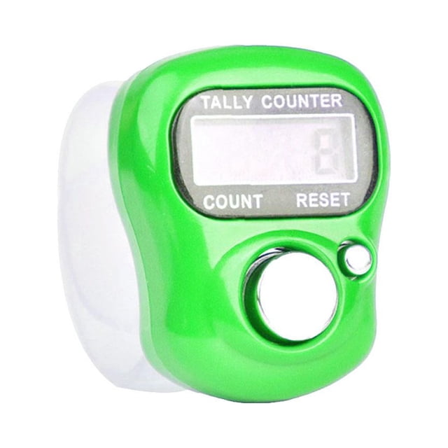 SharkTRUE Finger Counter,Electronic Finger Counter,-Digit Number Count Clicker,Mini LCD Digital Display Tally Counter,Handheld Number Click Counter,Hand Tally Counter for Knitting,Crochet,Lap,Golf
