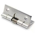 thumbnail image 4 of MYG for Stainless Steel Self-Closing Spring Door Hinges 2-Pack, Heavy Duty Hardware for Cabinets Boxes Instrument Cases, 1.5 Inch Options, Silver Brushed Finish, 4 of 10