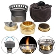 thumbnail image 3 of Mini Brûleur d'Alcool avec Poche Tente Multifonctionnelle Accs Premium Détachable Esprit Coupe-Vent pour la Randonnée Randonnée Voyage, Gris, 3 of 8