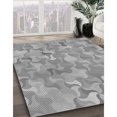 thumbnail image 3 of Ahgly Tapis d'Intérieur Lavable en Machine Carré Gris Nuage Gris, 8 Pieds Carré, 3 of 7