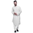 thumbnail image 2 of Atasi Long Sleeve Kurta For Men Designer Asymmetrical Cut Ethnic Kurta For Boys, 2 of 7