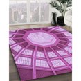 thumbnail image 3 of Ahgly Tapis Rectangulaire Lavable en Machine Intérieur Transitionnel Violet Violet, 3 Pieds x 5 Pieds, 3 of 7
