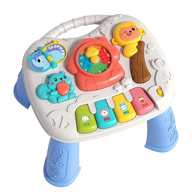 LNGOOR Multi-Functional Early Education Toy Game Table for Infants And Toddlers 18 Months And Up Sparking Curiosity And Creativity Music And Lights Enhance Cognitive Development
