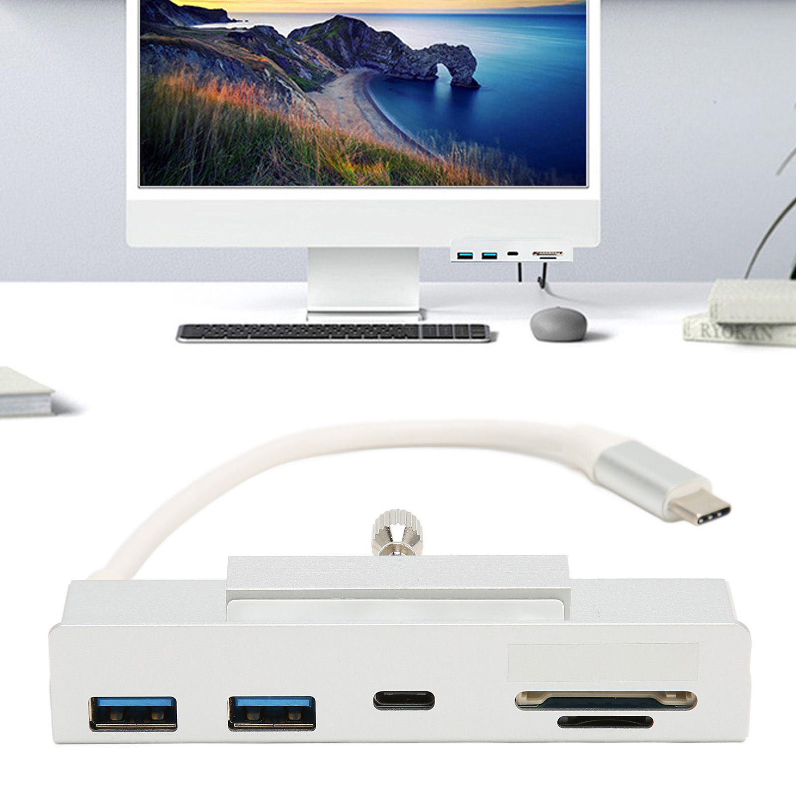 Hub Type C, Hub USB C 6 en 1 Facile à Installer pour Ordinateur AIO