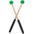 thumbnail image 1 of SEWCHICS 1 Pair Drum Mallet Stick for Performance with Round Ball Black, 1 of 7