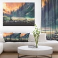 thumbnail image 3 of Design Art Sci Fi City Watercolor Canvas Print, 3 of 3