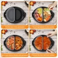 thumbnail image 4 of 2Pcs Slow Cooker Divider Liner for 6QT Pot Slow Cooker Liner Leakproof Foldable Silicone Pot Divider, 4 of 9
