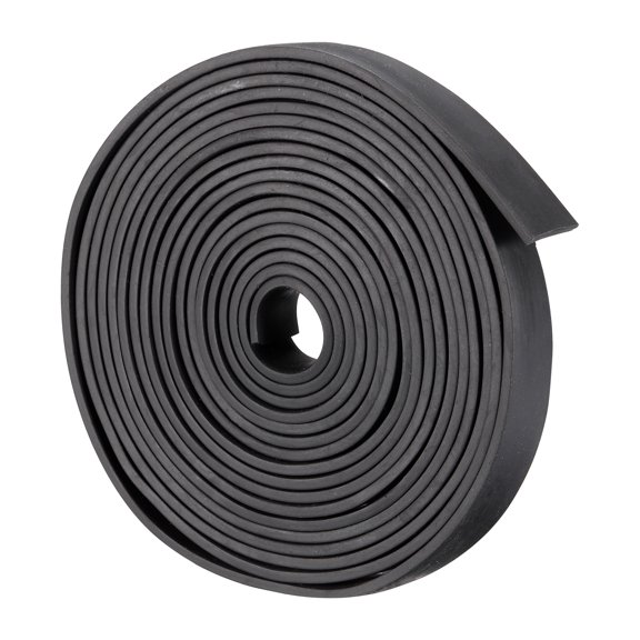 Unique Bargains Solid Rubber Strips Neoprene Sheets Rolls 1/8'T x 0.59'W x 157.48'L, DIY Rubber Gasket Sealing Padding