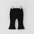 thumbnail image 3 of WEAIXIMIUNG Baby Pants 0-3 Months White Children Kids Toddler Baby Girls Ribbed Solid Ribbed Plaid Ruffled Pants Trousers Leggings Outfits Clothes, 3 of 3