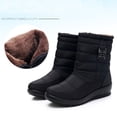 thumbnail image 5 of EGNMCR Bottes à la Cheville pour Femmes Extérieur Bottes de Neige pour Femmes Chaussures à Bout Rond à Enfiler Bottes Décontractées, 5 of 5