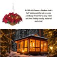 thumbnail image 2 of Artificial Hanging Flowers Basket with Courtyard Indoor Flowerpot, 2 of 11