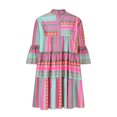 thumbnail image 4 of Ovzne Robes pour Femmes Robe Mode Femmes Été Décontractée Imprimée Col en V Manches Courtes Mini Robe Grande Taille Maxi Robe Manches Courtes Imprimée Liquidation, 4 of 6