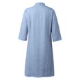 thumbnail image 5 of Kcodviy Robe Polyvalente à Rayures pour Femmes, Robe d'Été Décontractée à Boutons, Robe Midi Ample à Rayures, Robe Chemise, 5 of 5