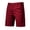 Red, variant on cllios Mens Khaki Shorts Slim Fit Straight Chino Short Pants Elastic Waisted Work Shorts with Button Zipper Summer Solid Loose Short