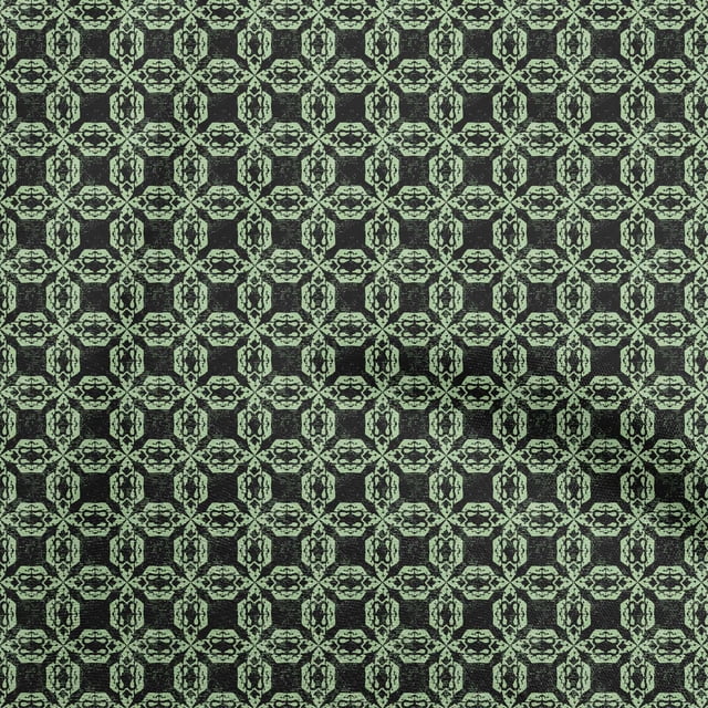 oneOone Velvet Black Fabric Asian Ikat Craft Projects Decor Fabric Printed By The Yard 58 Inch Wide
