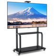 thumbnail image 1 of Gymax Mobile TV Cart w/ Wheels Camera Shelf & AV Shelves for 32''-80'' Flat Screen TVs, 1 of 10